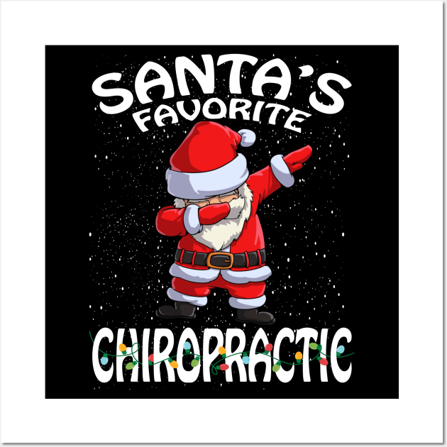 Santas Favorite Chiropractic Christmas Wall Art by intelus